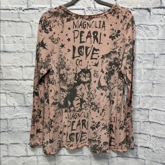 NWT-Free People Magnolia Pearl Love Cat Long Sleeve - Picture 9 of 9